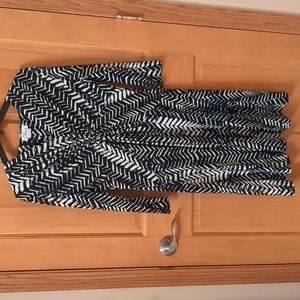 Womens Chaus Dress, Black & White, Size M